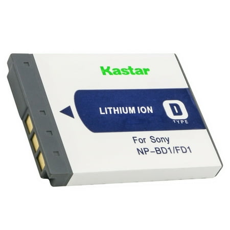 Kastar 1-Pack NP-BD1 Battery 3.7V 1100mAh Replacement for Sony Cyber-shot DSC-TX1 Cyber-shot DSC-G3 Cyber-shot DSC-T2 Cyber-shot DSC-T70 Cyber-shot DSC-T75 Cyber-shot DSC-T77 Camera