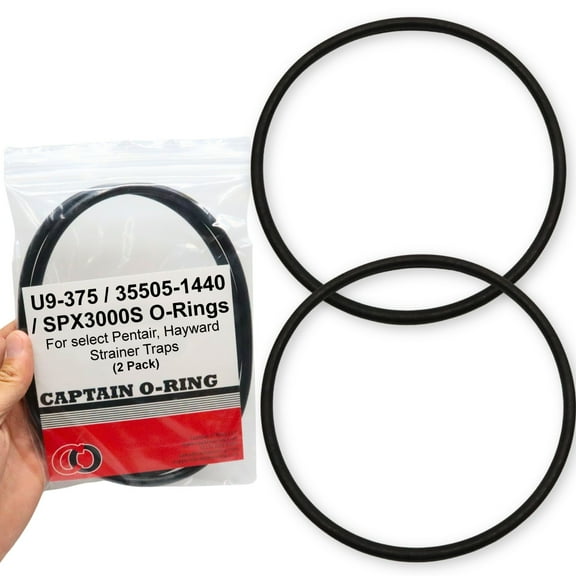 Captain O-Ring  Replacement U9-375 / 35505-1440 / SPX3000S / O-12 O-Rings for Pentair, Sta-Rite, Hayward Strainer Trap Cover 2 Pack