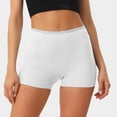 thumbnail image 2 of CHOII Cotton Boy Shorts Underwear For Women Stretch Boyshorts Panties Boxer briefs Leggings for Ladies Seamless High Waist Full Coverage Shaping & Control Underpants for Girl ,White/XL, 2 of 8