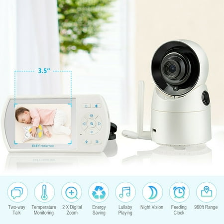 Costway Moniteur Pour Bebe Sans Fil Camera Babyphone Camera Avec Ecran Acl Numerique 3 5 Pour Surveillance Vision Nocturne Infrarouge Audio Bidirectionnel Portee De 300 M Objectif Grand Angle Walmart Canada Costway Moniteur Pour Bebe Sans Fil Camera Babyphone Camera Avec Ecran Acl Numerique 3 5 Pour Surveillance Vision Nocturne Infrarouge Audio Bidirectionnel Portee De 300 M Objectif Grand Angle Walmart Canada