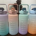thumbnail image 3 of Water Bottles with Times to drink 68 OZ Motivational Water Bottle with Straw and Time Marker Gym Travel Reusable Cute Sports Plastic Water Jug with Hydration Reminder BPA Free and Leak Proof (67.6 OZ), 3 of 8