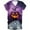 Multicolor, variant on Youyipin womens tank tops Short Sleeved T-shirt Printed Halloween V-neck Shoulder Top Summer tops for women