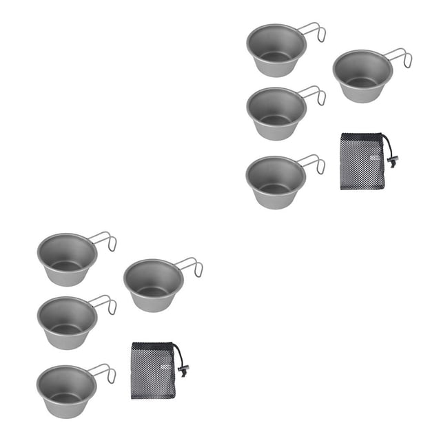 Taza de bebida de Picnic Yuarrent 50ml de acero inoxidable plegable para acampar