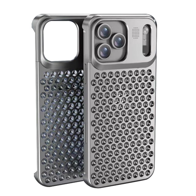 Metal Case For IPhone 17 Pro Max/17 Pro/17, Aroma Anti-Scratch Case Hollow Frameless Shell Aluminum Cooling Cover