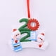 thumbnail image 2 of [Yuexinghui] Propiedad Intelectual Procesada 1PCS2021 Máscara De Resina Manuscrita DIY Adorno De Muñeco De Nieve Colgante De árbol De Navidad Decoraciones Para El Hogar 5 ANGGREK Otros, 2 of 8