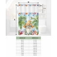 thumbnail image 6 of No Hook Shower Curtain with Snap-in Liner, Coastal Tropical Waterproof Fabric Bathroom Curtains, Palm Tree Starfish Shell Flower Gnomes Bath Curtains & Mesh Top Window 72"x96" Extra Long, 6 of 6