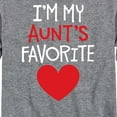 thumbnail image 3 of Instant Message - I'm My Aunts Favorite - Toddler And Youth Long Sleeve Graphic T-Shirt, 3 of 6