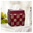 thumbnail image 3 of 2pc Rose Luxury Bathroom Accessories Set Modern Shower Basket & Tissue Box Classic Luxury Contemporary Decor Beautiful Unique Design Stylish Bathroom Accessories Set, 3 of 6