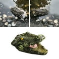 thumbnail image 5 of Floating Alligator Head Decoy, 8.66x4.33x4.5 in, Realistic Resin Wildlife Deterrent, Protects Ponds and Pools from Raccoons and Birds, 5 of 8