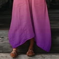 thumbnail image 7 of Mifsaly Maxi Kaftan Dresses for Women with Pockets 3/4 Sleeve V Neck Gradient Summer Dress Comfy Daily Wear Oversized Vacation Sundresses XL, 7 of 7