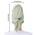 thumbnail image 2 of Large Microfiber Hair Towel Wrap for Women, Anti Frizz Hair Drying Towel with Elastic Strap, Fast Dry | Super Absorbent | Quick Dry Hair Turban for Wet, Curly, Long & Thick Hair, 2 of 4