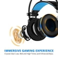 thumbnail image 5 of iDeaUSA Gaming Headset,Virtual 7.1 Surround Sound Gaming Headphones with Mic, Noise Cancelling USB Over Ear Gamer Headset Vibration Volume Control LED Light, 5 of 6