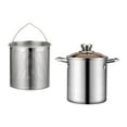 thumbnail image 4 of Fiocias Stainless Steel Stockpot Cooking Pot Boiling Cookware All Hob Types Use for Deep no clamp, 4 of 9