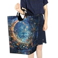 thumbnail image 4 of Yayeee Freestanding Laundry Hamper with Handle Collapsible Large Storage Basket for Clothes, Crystal Moon, 4 of 7