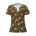 thumbnail image 2 of Uemuo Forest Squirrel Drawing Women's Deep V-Neck Low Cut Tops - Casual Loose Fit with Stainless Steel Loop, Soft, Breathable, Perfect for Office, Travel, and Daily Wear-Medium, 2 of 5