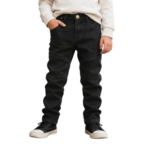 LRen Boy's Stretch Comfy Ripped Jeans Stylish Fit Distressed Washed Fashion Denim Boys Jeans Pant,6-7 Years