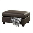 thumbnail image 4 of Poundex Furniture Faux Leather Fabric 3-Pc Sectional in Espresso, 4 of 7