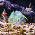 thumbnail image 3 of Soft Silicone Glowing Aquarium Simulation Coral with Sucker Aquatic Artificial Coral Yellow, 3 of 7