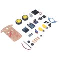 thumbnail image 4 of Programmable DIY Car Kit, 2WD Switchable 20 Lines Tachometer Code Smart Robot Car Chassis Kit Simple Structure 4 Battery Compartments For Industrial Robots, 4 of 5