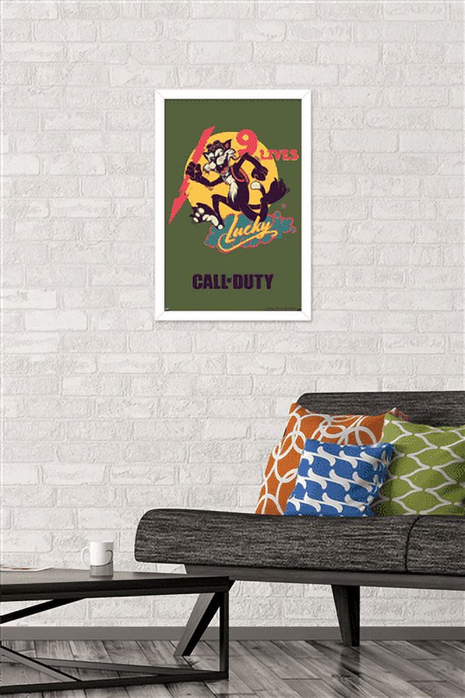 Call of Duty: Vanguard - 9 Lives Wall Poster, 14.725" x 22.375", Framed
