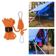 thumbnail image 6 of Colaxi Ratchet Pulley Rope Hanger Tent Wind Rope Reflective Tent Guide Rope Outdoor Guy Lines Tent Cords for Hiking Gardening Awning L and Orange, 6 of 9
