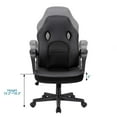 thumbnail image 7 of Lacoo Faux Leather Computer Gaming Chair Office Desk Chair with Lumbar Support, Black, 7 of 7
