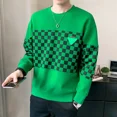 thumbnail image 4 of Camiseta para hombre, cuello redondo, jersey a cuadros, marca de alta calidad, top emo social, invierno, sudaderas a granel, moda Harajuku, ropa para hombre, 4 of 4