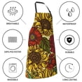thumbnail image 6 of Bingfone Sunflower Apron Gifts For Men, Women Professional Grade Chef Apron For Kitchen,Bbq & Grill, 6 of 8