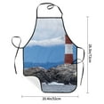 thumbnail image 2 of Easygdp Lighthouse On The Waters Apron Waterdrop Resistant with 2 Pockets,Oil Resistant Cooking Kitchen Chef Apron for Women Men, 2 of 7