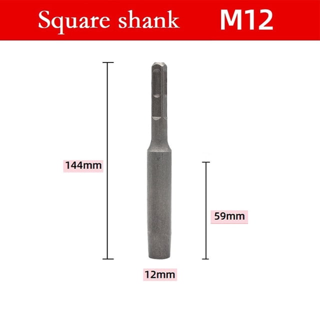 1Pc Ground Rod Driver Tools Sds-Plus Forged Steel Drill Bit for Hammer Drill M8-M20 Hand Repair Tools Accessories M12