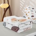 thumbnail image 6 of Homewish Dog Zipper Queen Comforter Set with Fitted Sheet and 2 Pillowcases,Luck Good Sweet Day My Cute Puppies Print Zipper Bedding Set,White,Light Gray Reversible,4pcs, 6 of 8