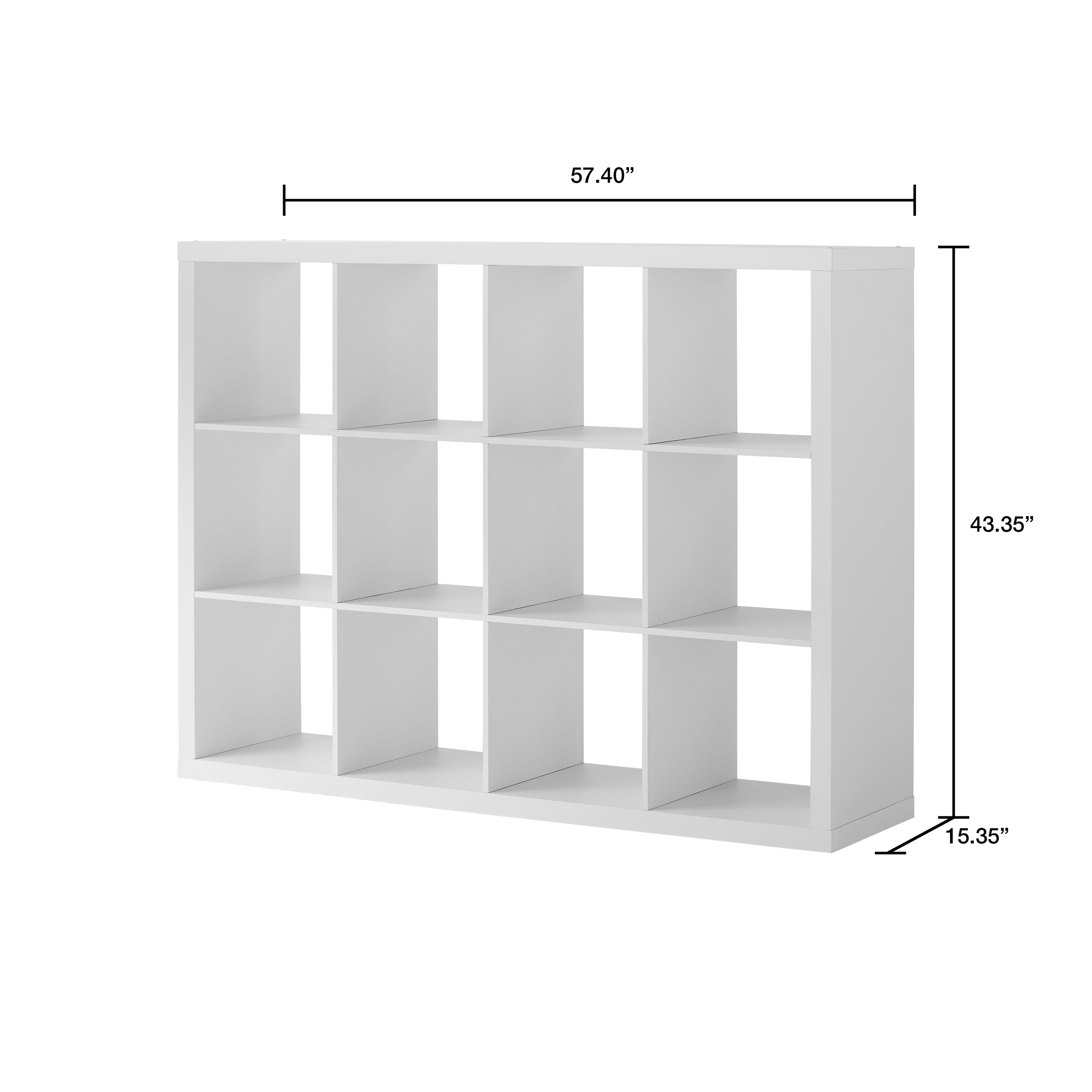 Better Homes & Gardens 12-Cube Storage Organizer, White Texture - image 3 of 6