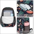 thumbnail image 4 of Mushroom and Moon Black Pattern 17" School Backpacks for Teens,Waterproof Oxford Fabric,S-Shape Padded Straps for School,Travel,Hiking,Camping, 4 of 6