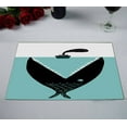 thumbnail image 2 of EREHome big fish devouring a ship Placemat Table Mat Cup Mat 12x18 inch,Set of 2, 2 of 2