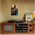 thumbnail image 4 of ZHONGYUTONG Black Music Canvas Wall Art African American Jazz Painting Music Playing Art Musical Instruments Prints Music Themed Men Room Home Decor Framed (12.00" x 18.00"), 4 of 4