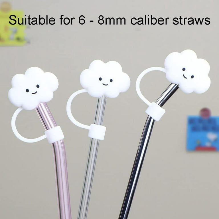Clouds Straw Cover, 4 Pack Cloud Straw Lids, Reusable Cloud Straw Cover Cap  (4 x Duck)
