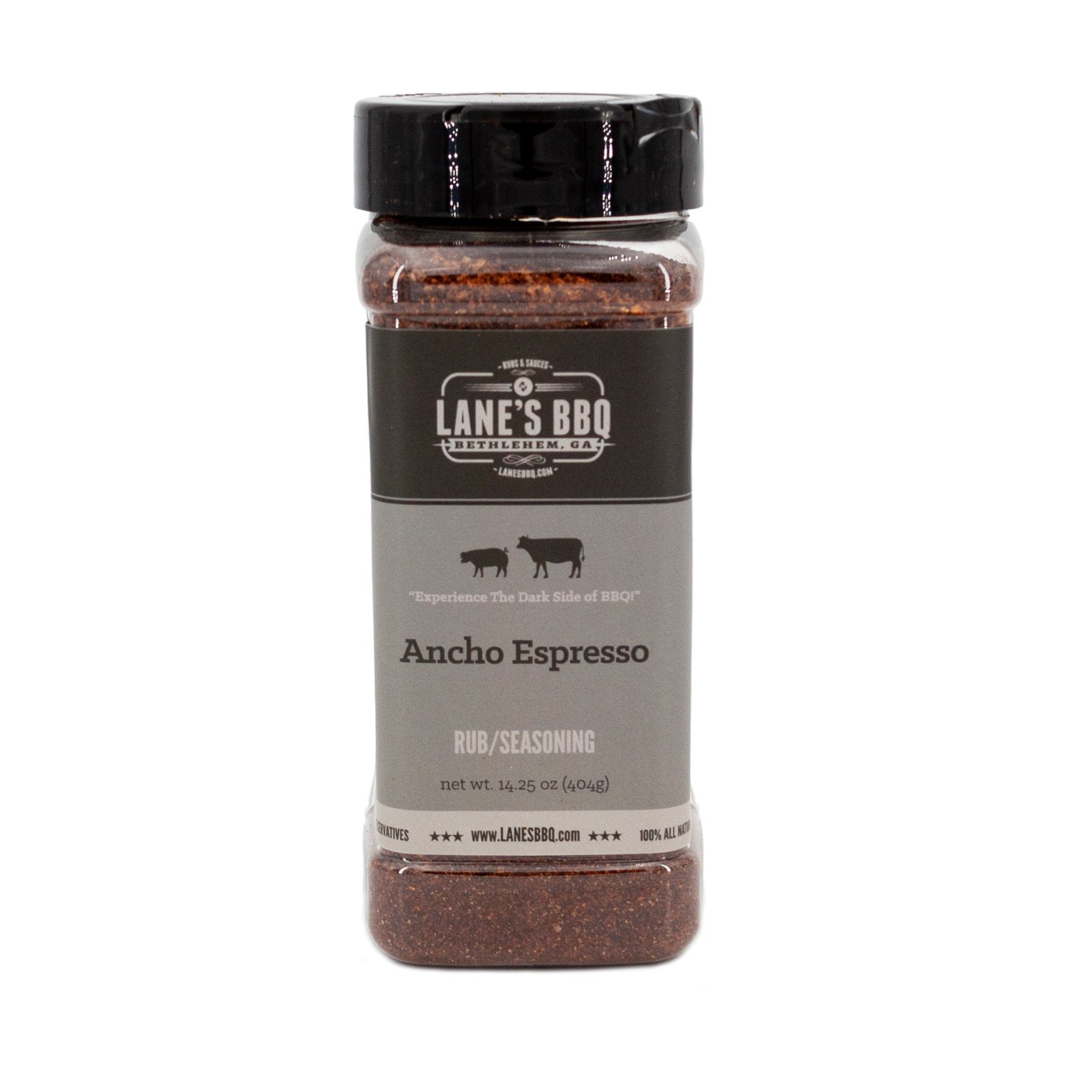 Lane's BBQ Ancho Espresso Rub All Natural BBQ Rub for Pulled Pork