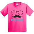 thumbnail image 3 of Inktastic Be Yourself, Glasses, Mustache, Moustache Youth T-Shirt, 3 of 5