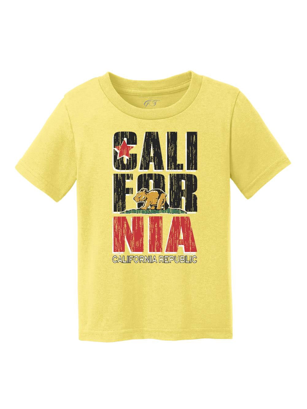 Kids California Republic Bear Cub Short-Sleeve T-Shirt - Yellow - S