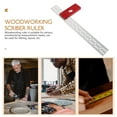 thumbnail image 6 of COMPUKAS 12-Inch Aluminum Woodworking Ruler Set, Precision Measuring and Marking Tool for Woodworkers and Projects, 6 of 8