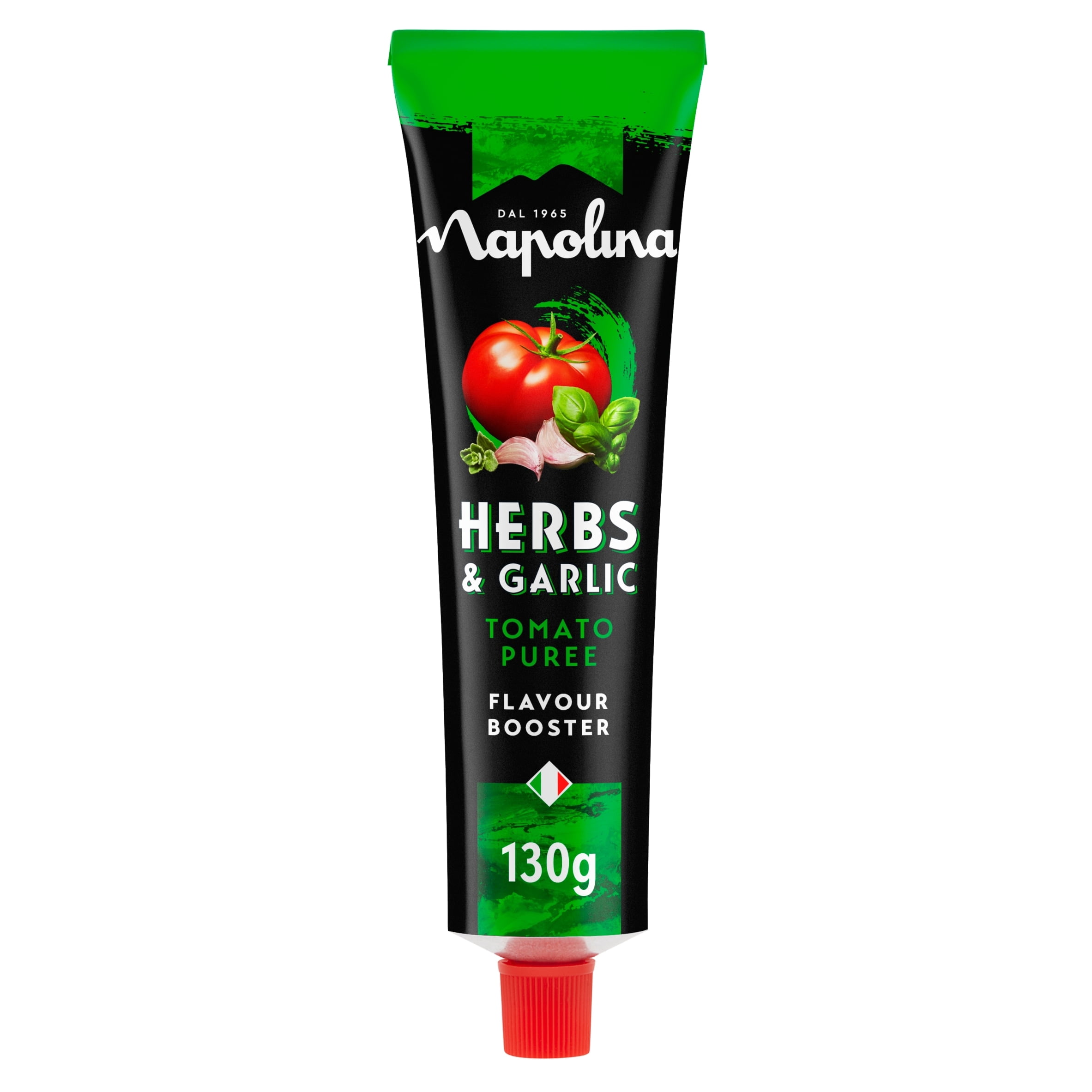 Napolina Herbs & Garlic Booster 130G, Imported from Britain