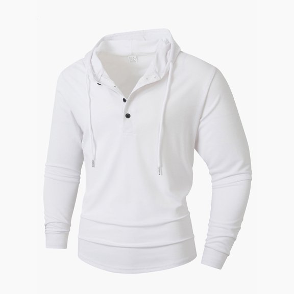 Maean Men Hoodie Sweatshirt Drawstring V Neck Pullover Tops Casual Workout Loose Athletic Shirts