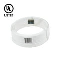 thumbnail image 3 of Novelty Lights 100 Ft White SPT-2 Wire, 18 Gauge 2-Conductor Zip Cord SPT-2, Ul Listed, Max 10a 1200w, 3 of 5