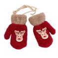 thumbnail image 1 of Diconna Baby Mittens Toddler Christmas Cartoon Elk Patterns Winter Gloves, 1 of 9