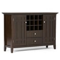thumbnail image 1 of Allora Wood 54" Transitional Sideboard Buffet Credenza and Wine Rack in Brown, 1 of 5