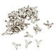 thumbnail image 3 of 30 Piezas de Remaches de Tachuelas con Garra, Suministros de Manualidades de Cuero para Bricolaje, para Ropa, Cinturones, Bolsos, Adornos, Plata, 15 M Y Macarena Alfabeto Letra Claw Remaches, 3 of 8