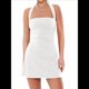 thumbnail image 3 of Vestido Corto Ajustado con Cuello Halter, Espalda Descubierta y Fruncido para Mujer, para Fiestas de y Clubes Nocturnos. S, 3 of 10
