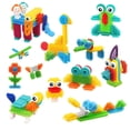thumbnail image 4 of HLONK Bristle Shape Blocks Build and Play Fun Bricks Set for Boys Girls (82pcs), 4 of 8