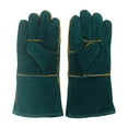 thumbnail image 3 of LEORX Pet Playing Protective Gloves 1 Pair in Dark Green for Reptile Handling, 3 of 8