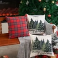 thumbnail image 3 of Christmas Pillow Covers 18x18 Christmas Decorations Watercolor Blue Green Christmas Tree Rustic Style Nature Forest Print Decorative Throw Pillows Winter Christmas Decor, 3 of 6